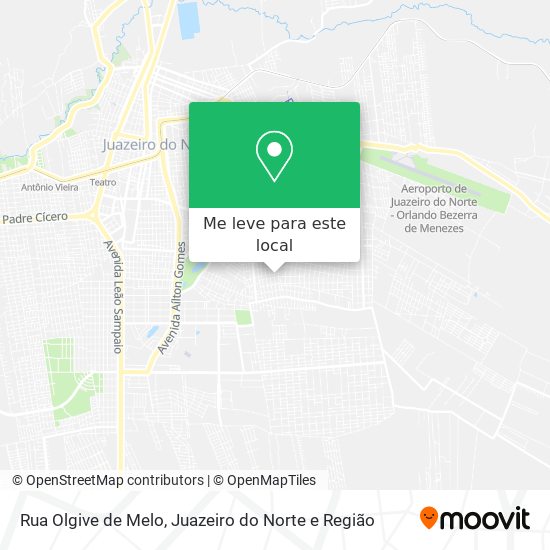 Rua Olgive de Melo mapa