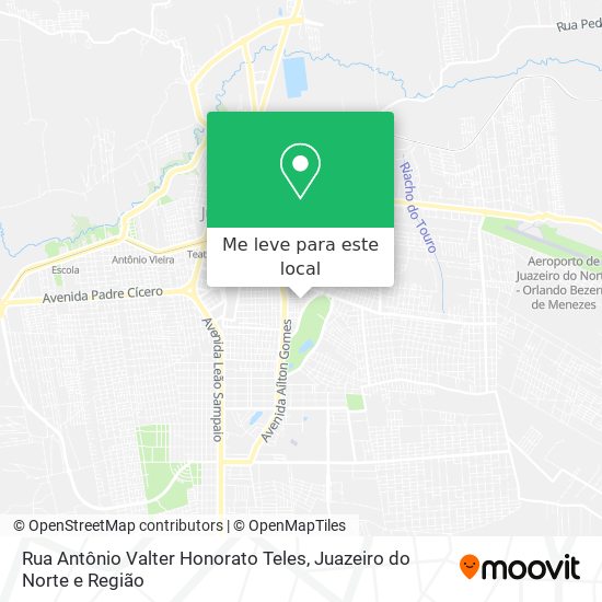 Rua Antônio Valter Honorato Teles mapa