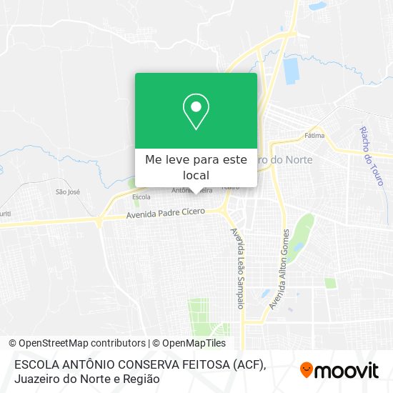 ESCOLA ANTÔNIO CONSERVA FEITOSA (ACF) mapa