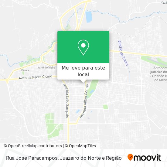 Rua Jose Paracampos mapa
