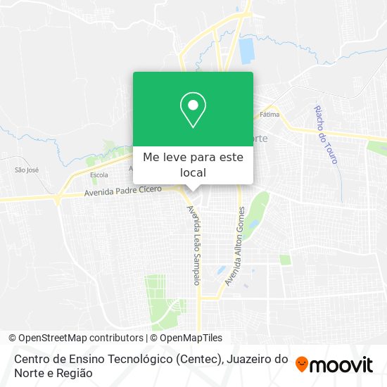 Centro de Ensino Tecnológico (Centec) mapa