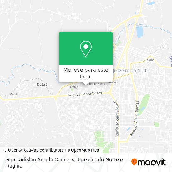 Rua Ladislau Arruda Campos mapa