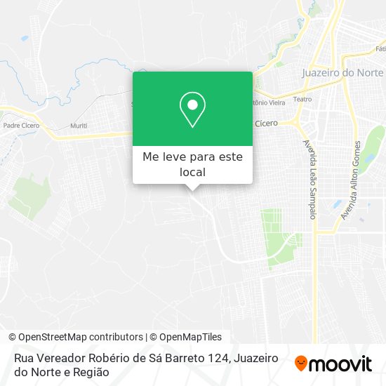 Rua Vereador Robério de Sá Barreto 124 mapa