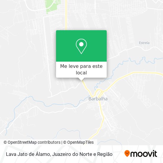 Lava Jato de Álamo mapa