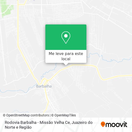 Rodovia Barbalha - Missão Velha Ce mapa