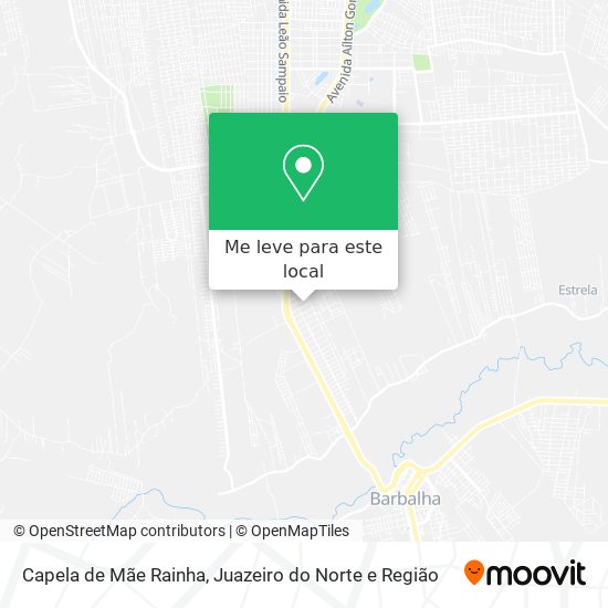 Capela de Mãe Rainha mapa
