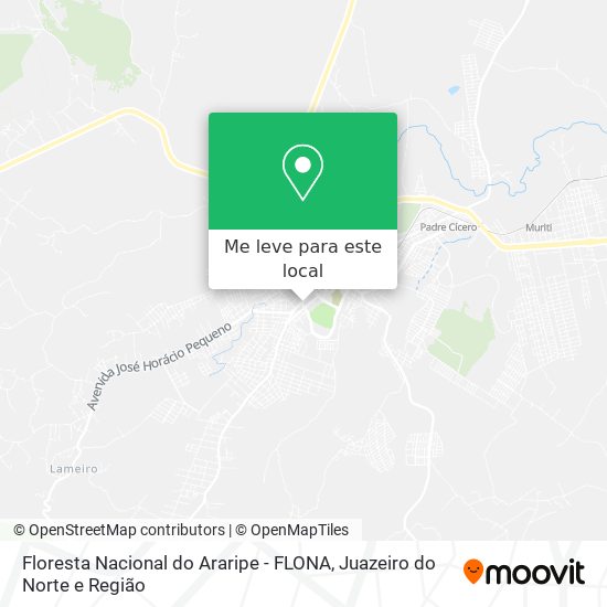 Floresta Nacional do Araripe - FLONA mapa