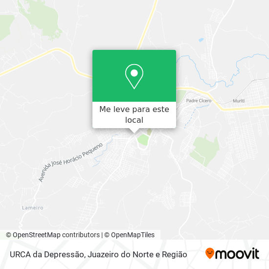 URCA da Depressão mapa