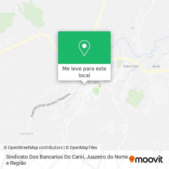 Sindicato Dos Bancarios Do Cariri mapa