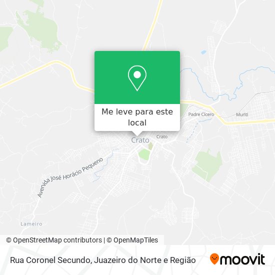 Rua Coronel Secundo mapa