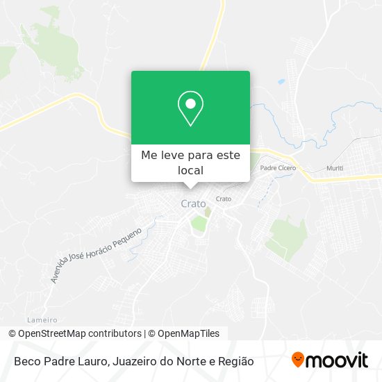 Beco Padre Lauro mapa