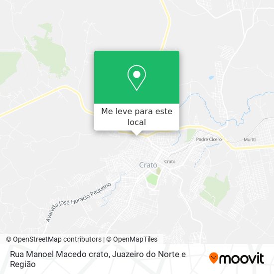 Rua Manoel Macedo crato mapa