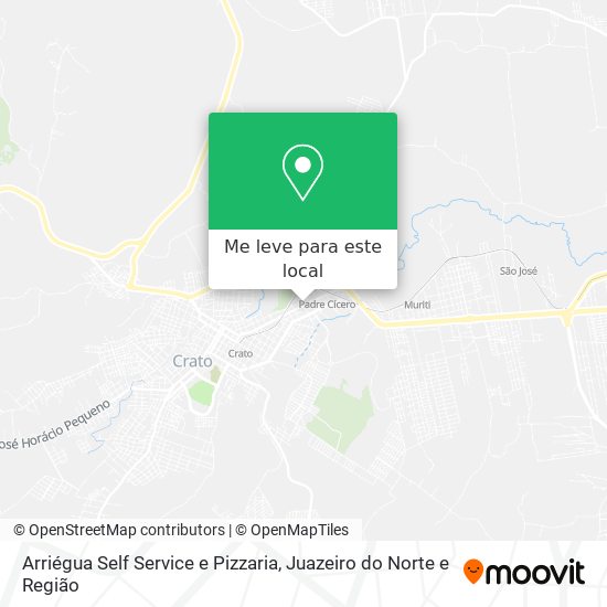 Arriégua Self Service e Pizzaria mapa