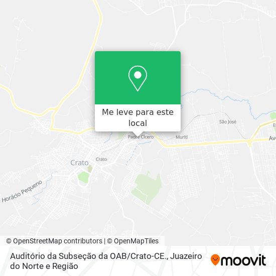 Auditório da Subseção da OAB / Crato-CE. mapa