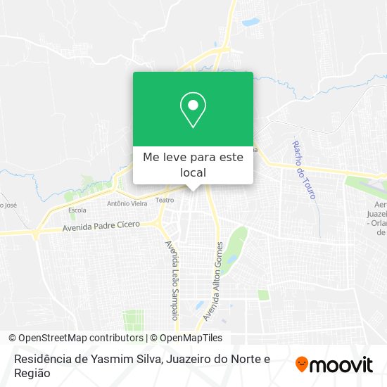 Residência de Yasmim Silva mapa