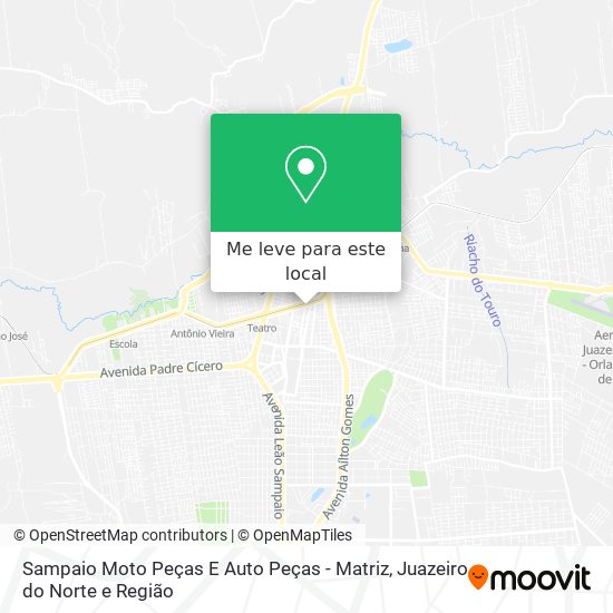 Sampaio Moto Peças E Auto Peças - Matriz mapa