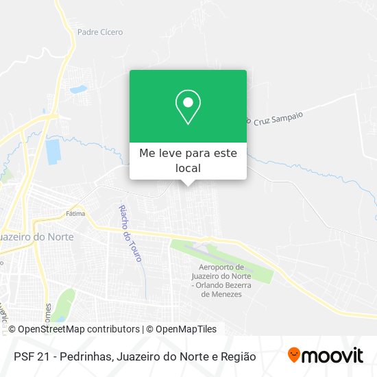 PSF 21 - Pedrinhas mapa