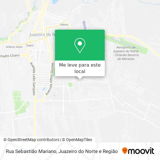 Rua Sebastião Mariano mapa