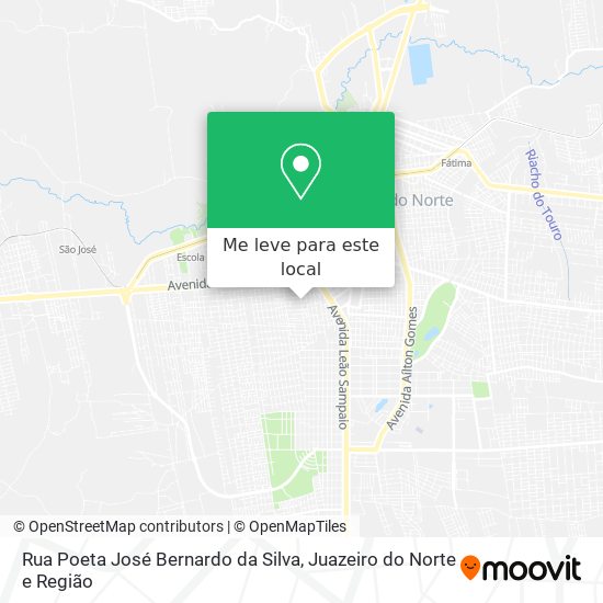 Rua Poeta José Bernardo da Silva mapa
