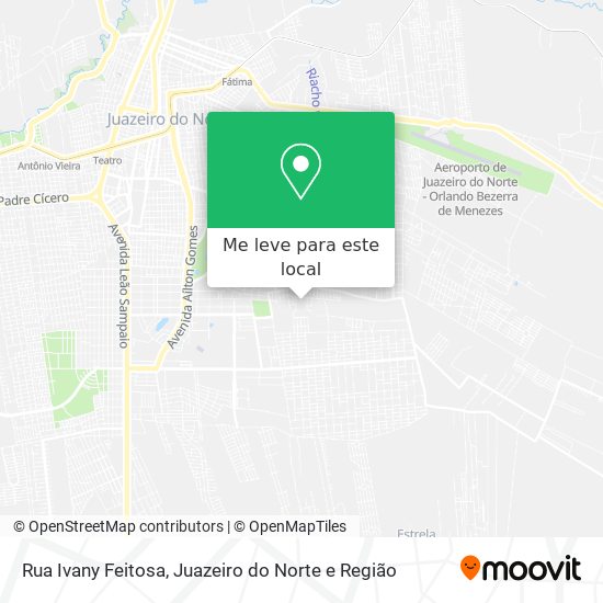 Rua Ivany Feitosa mapa