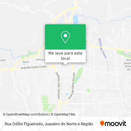 Rua Odílio Figueiredo mapa