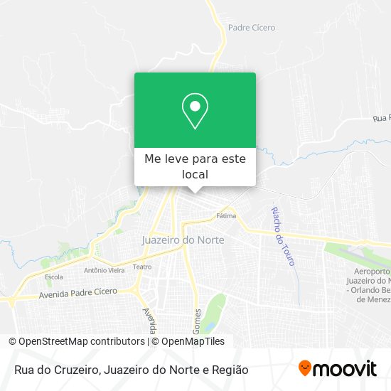 Rua do Cruzeiro mapa