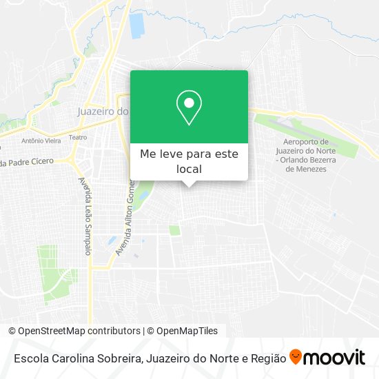 Escola Carolina Sobreira mapa
