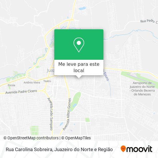 Rua Carolina Sobreira mapa