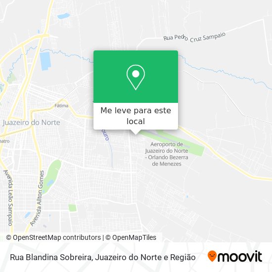 Rua Blandina Sobreira mapa