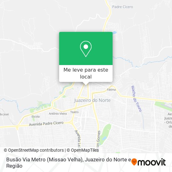 Busão Via Metro (Missao Velha) mapa
