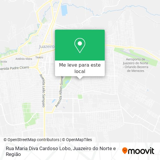 Rua Maria Diva Cardoso Lobo mapa