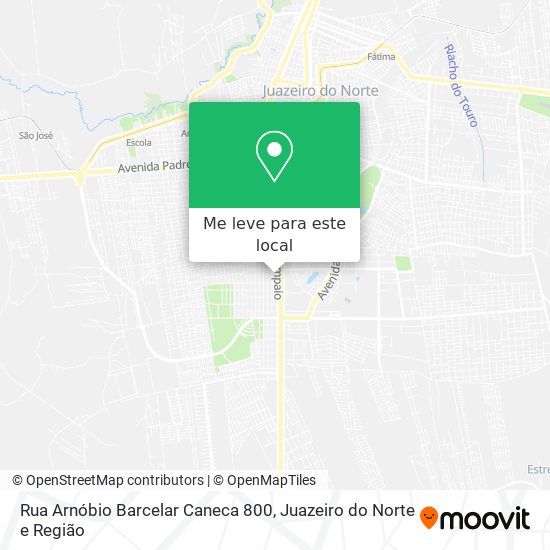 Rua Arnóbio Barcelar Caneca 800 mapa