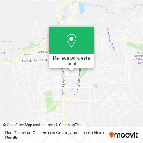 Rua Perpétua Carneiro da Cunha mapa