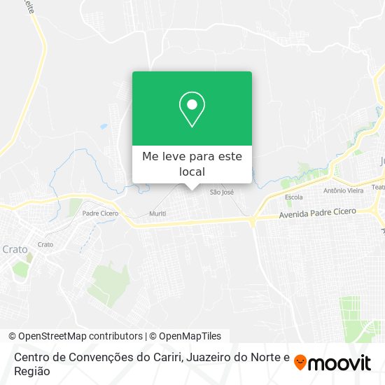 Centro de Convenções do Cariri mapa