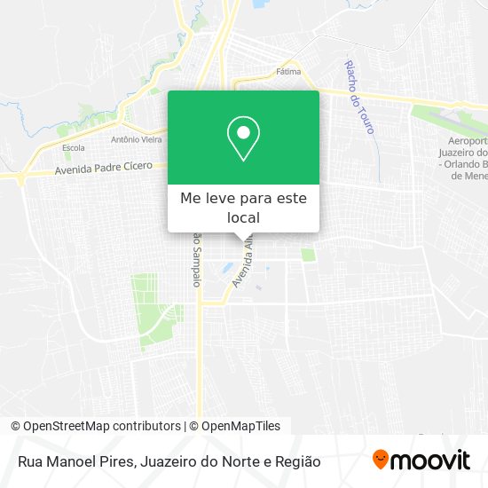 Rua Manoel Pires mapa