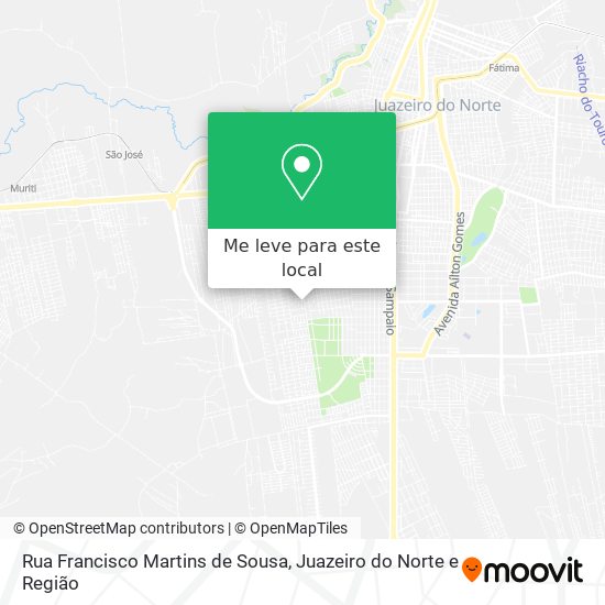 Rua Francisco Martins de Sousa mapa
