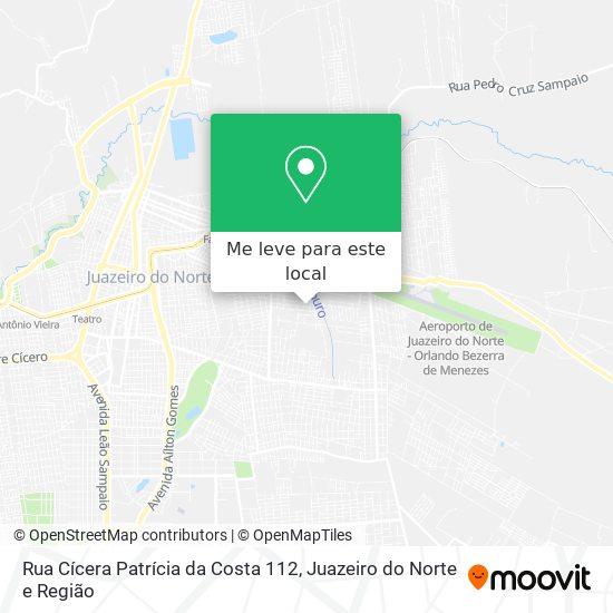 Rua Cícera Patrícia da Costa 112 mapa
