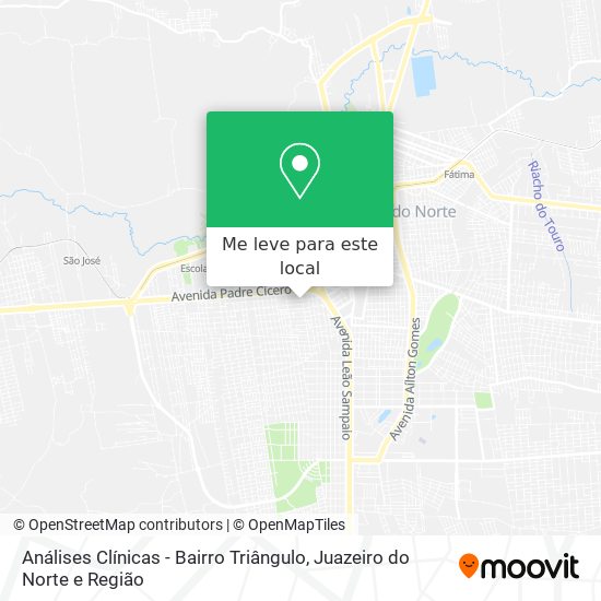 Análises Clínicas - Bairro Triângulo mapa