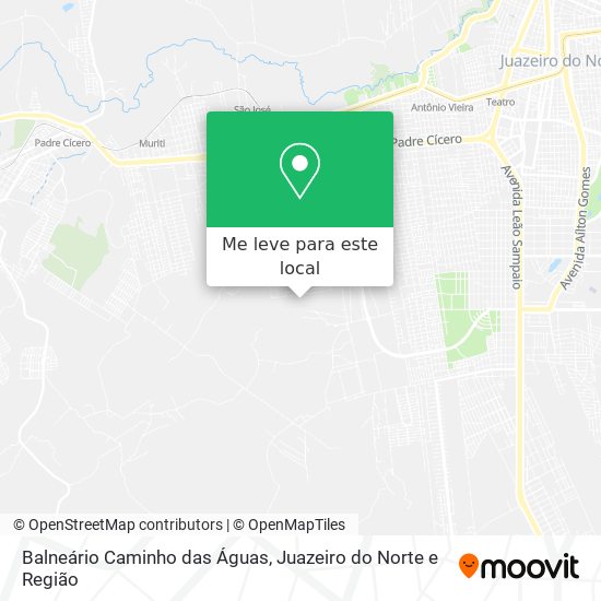 Balneário Caminho das Águas mapa
