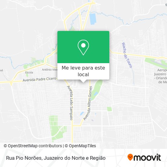 Rua Pio Norões mapa