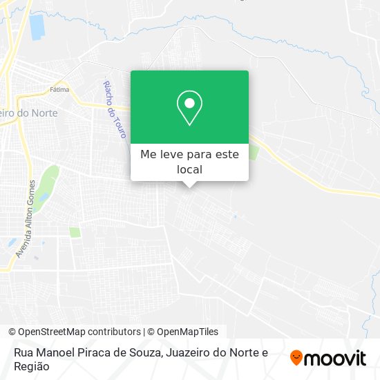 Rua Manoel Piraca de Souza mapa