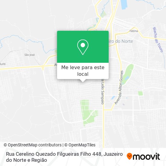 Rua Cerelino Quezado Filgueiras Filho 448 mapa