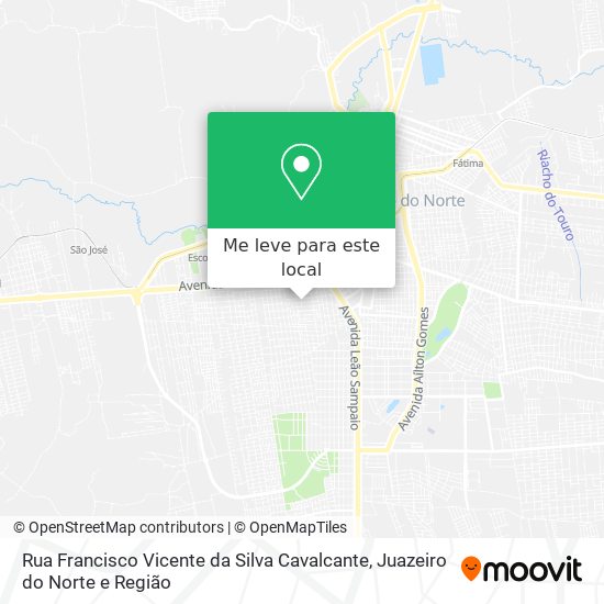 Rua Francisco Vicente da Silva Cavalcante mapa