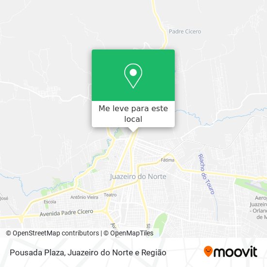 Pousada Plaza mapa