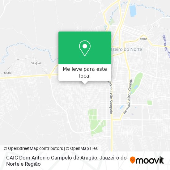 CAIC Dom Antonio Campelo de Aragão mapa