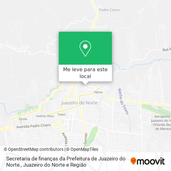 Secretaria de finanças da Prefeitura de Juazeiro do Norte. mapa