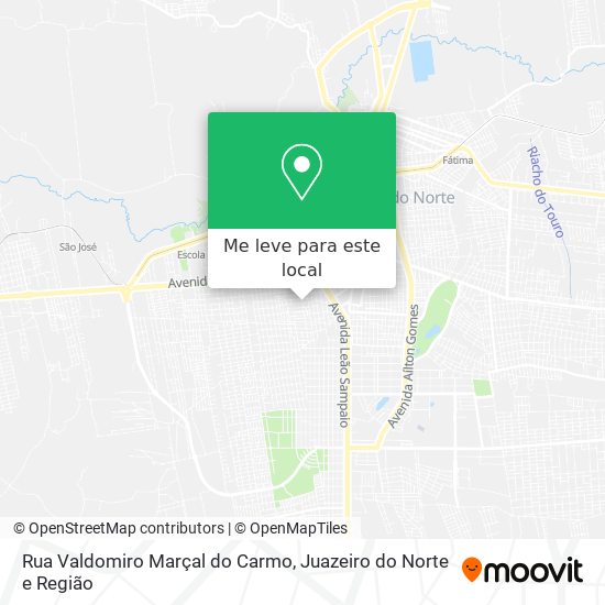 Rua Valdomiro Marçal do Carmo mapa