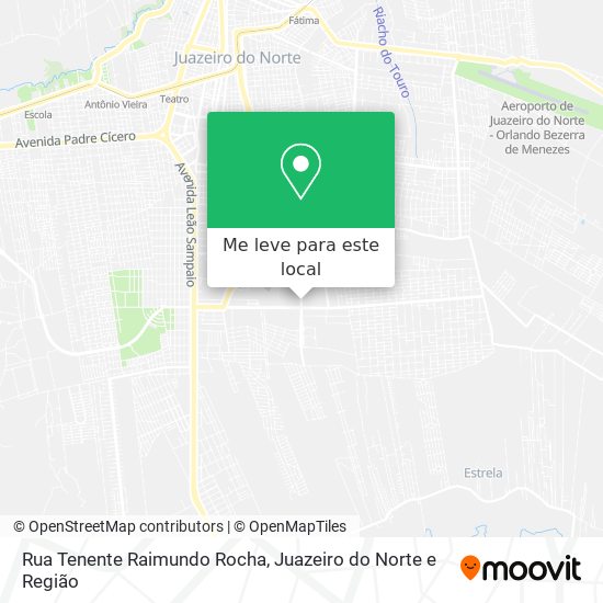 Rua Tenente Raimundo Rocha mapa