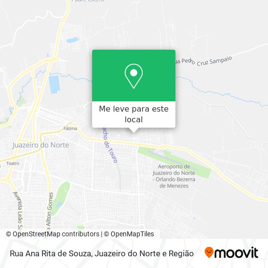Rua Ana Rita de Souza mapa