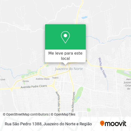 Rua São Pedro 1388 mapa